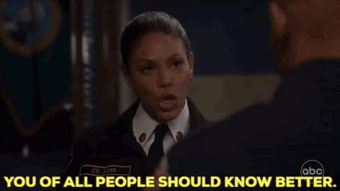 Station 19 Natasha Ross GIF - Station 19 Natasha Ross You Of All People Should Know Better GIFs
