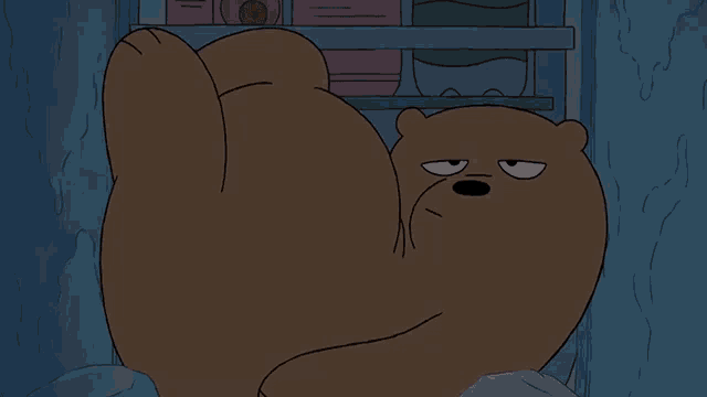 Stuck Grizzly GIF - Stuck Grizzly We Bare Bears GIFs