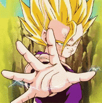 a close up of a cartoon character 's hand with lightning coming from it