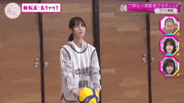 a group of people are doing exercises on a gym floor