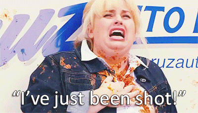 Me During A Game Of Dodgeball GIF - Pitch Perfect Rebel Wilson Ive Just Been Shot GIFs