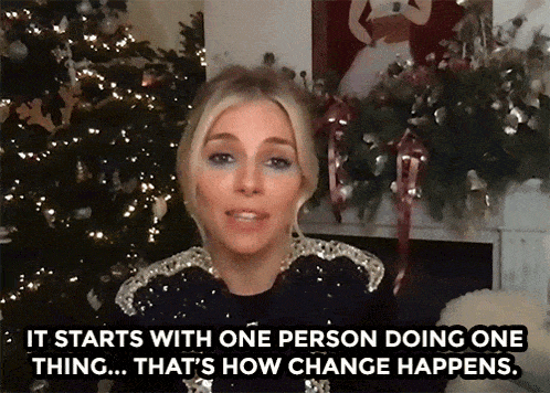 Sienna Miller It Starts With One Person Doing On Thing GIF - Sienna Miller It Starts With One Person Doing On Thing Thats How Change Happens GIFs