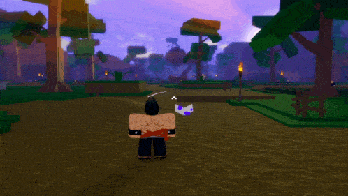 a person in a video game with a sword