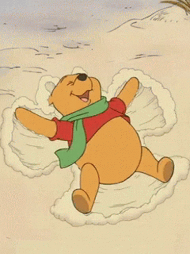 Yay Snow Day GIF - Yay Snow Day Winnie The Pooh GIFs