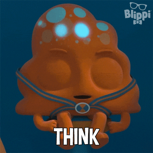 Think Babble GIF - Think Babble Blippi Wonders - Educational Cartoons For Kids GIFs