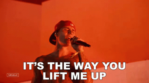 Its The Way You Lift Me Up Justin Bieber GIF - Its The Way You Lift Me Up Justin Bieber Peaches Song GIFs