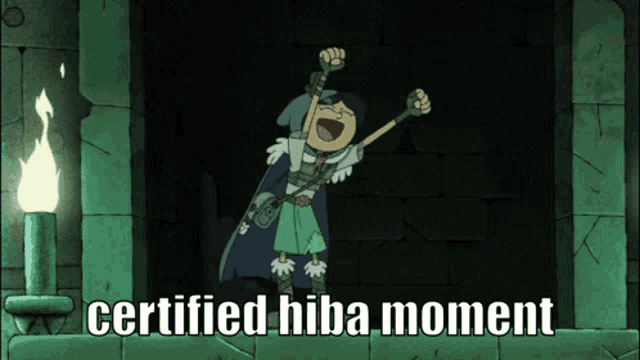 a picture of a cartoon character with the words certified hiba moment