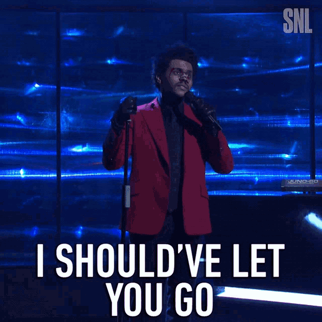 I Shouldve Let You Go The Weeknd GIF - I Shouldve Let You Go The Weeknd Saturday Night Live GIFs