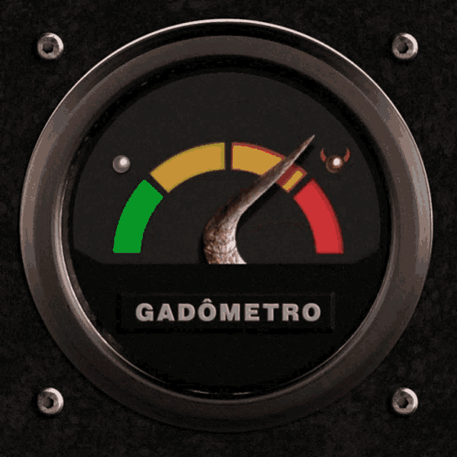 a gauge that says gadometro on the bottom