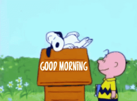 Good Morning Snoopy GIF - Good Morning Snoopy Yawn GIFs