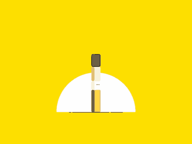 a cartoon illustration of a cigarette with a halo around it
