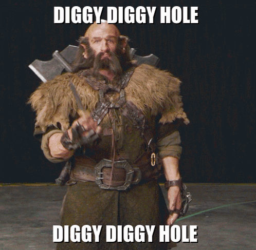 Diggy Diggy Hole Dwarf GIF - Diggy Diggy Hole Dwarf Dwalin GIFs