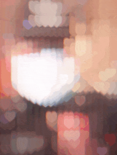 a blurred image of a heart shaped object in the middle