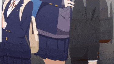a girl in a school uniform holds a book in her hand