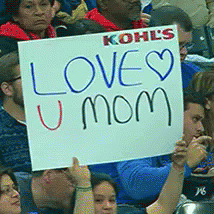Love You Mom! GIF - Fox Sports Happy Mothers Day Mothers Day GIFs