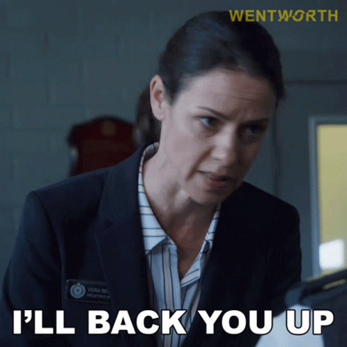 Ill Back You Up Vera Bennett GIF - Ill Back You Up Vera Bennett Wentworth GIFs