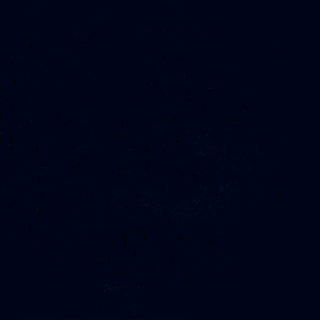 a painting of a blue flame coming out of a container