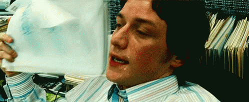Sweaty James Mcavoy - Wanted GIF - Wetface GIFs