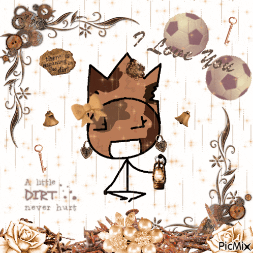 a picture of a stick figure with a crown and the words a little dirt never hurt