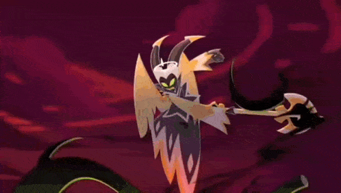 a cartoon character is flying through the air in front of a building with a green lightning bolt .