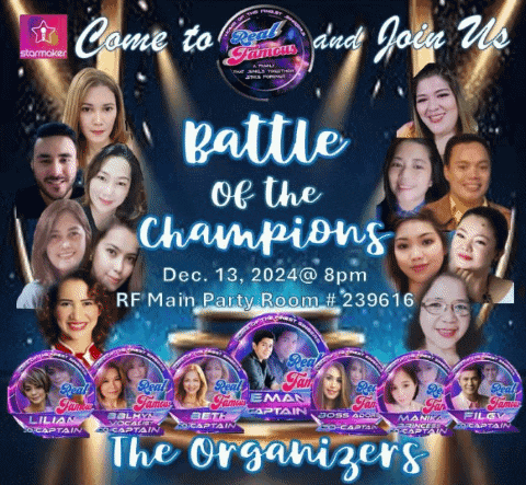 a poster for a battle of the champions show