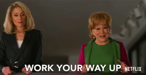 Work Your Way Up Hadassah Gold GIF - Work Your Way Up Hadassah Gold Bette Midler GIFs
