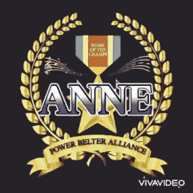 a logo for the power belter alliance with a laurel wreath on a black background