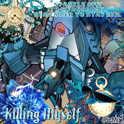 a graphic that says ' killing myself ' at the bottom