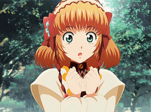 a girl with a surprised look on her face is featured on a tumblr post