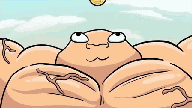 a cartoon of a man with a medal around his neck and the words " wanna medal " below him