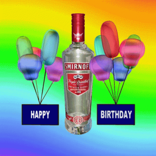Happy Birthday Birthday Drink GIF - Happy Birthday Birthday Drink Birthday Vodka GIFs