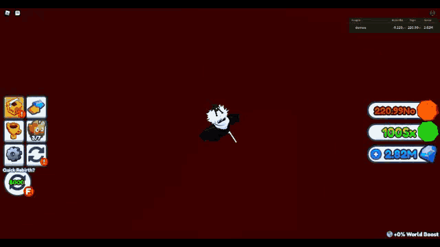 a screenshot of a video game with a few buttons on it
