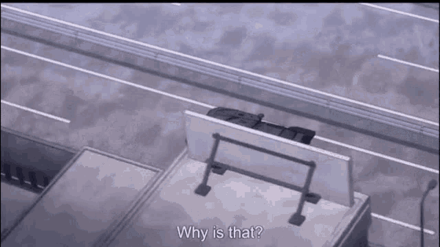 an aerial view of midoriya and all might 's car