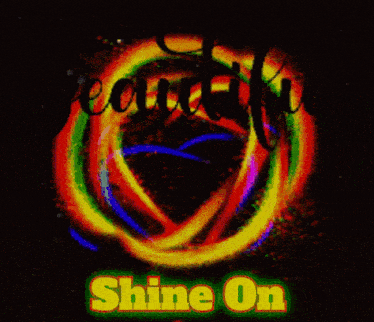 a colorful background with the words beautiful shine on on it