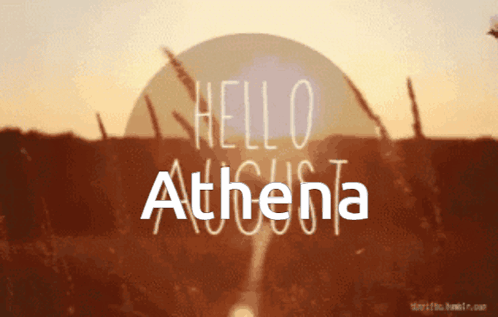Hello Athena August GIF - Hello Athena August Athena GIFs