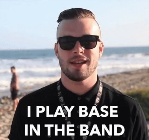 I Play Base In The Band Bassist GIF - I Play Base In The Band Bassist Base Guitar GIFs