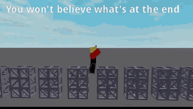 a screenshot of a video game with the words you won t believe what 's at the end