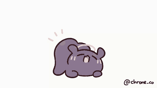 a cartoon drawing of a hippo with the name chrome.co written below it