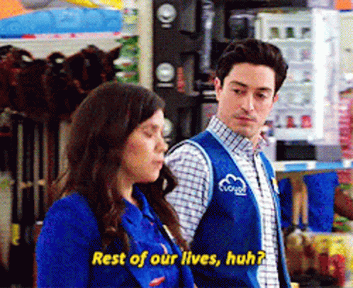 Superstore Jonah Simms GIF - Superstore Jonah Simms Rest Of Our Lives Huh GIFs