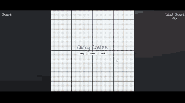 a screen shot of a video game called clicky crates