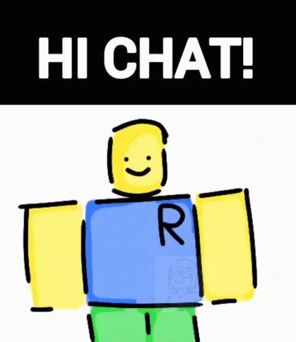 Roblox Hello Chat GIF - Roblox Hello Chat Flipaclip GIFs