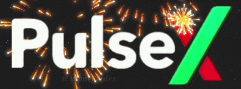the word pulse is on a black background with fireworks