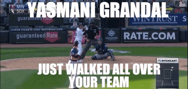 Yasmani Grandal Yasmani Grandal Walk GIF - Yasmani Grandal Yasmani Grandal Walk White Sox GIFs