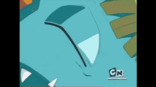 a cartoon character with a cn logo on the bottom right corner .