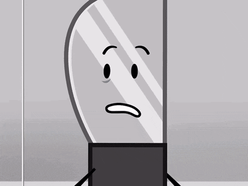 two cartoon characters are standing in front of a tv screen that says the future is yesterday