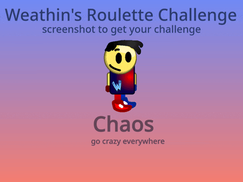 a screenshot of weathin 's roulette challenge chaos