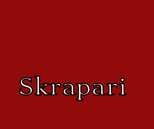 a pink background with the words jenga and scrapari on it