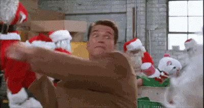 Jingle All The Way Arnold Schwarzenegger GIF - Jingle All The Way Arnold Schwarzenegger Santas GIFs