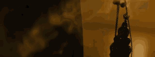 a candle with smoke coming out of it