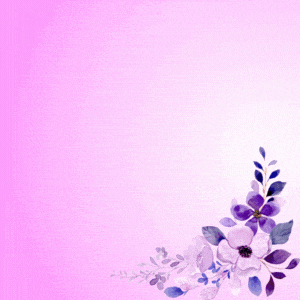 a happy mother 's day greeting card with purple flowers and hearts